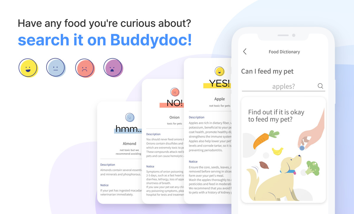 Buddydoc food dictionary information